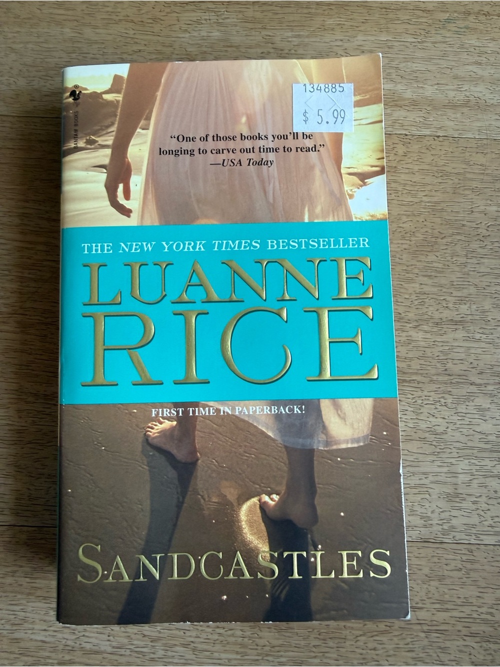 📚3 for $12📚 Luanne Rice Sandcastles Paperback - Teal & Brown Cover